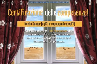 Serramentisti, l'ora della certificazione delle competenze