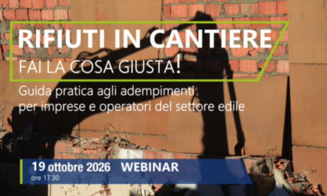 settimana energia rifiuti in cantiere