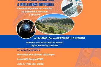 CORSO LIVIGNO SOCIAL MEDIA MARKETING E INTELLIGENZA ARTIFICIALE 2026