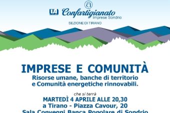 tirano imprese comunità energie rinnovabili