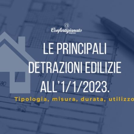 le principali detrazioni edilizie