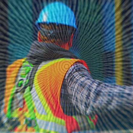 operaio in cantiere al lavoro