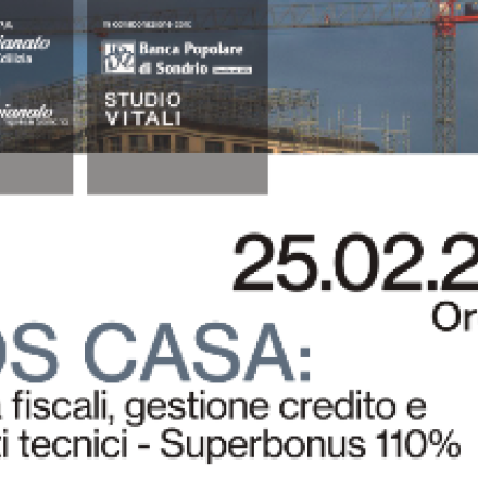SOS casa: webinar 25 febbraio 2021