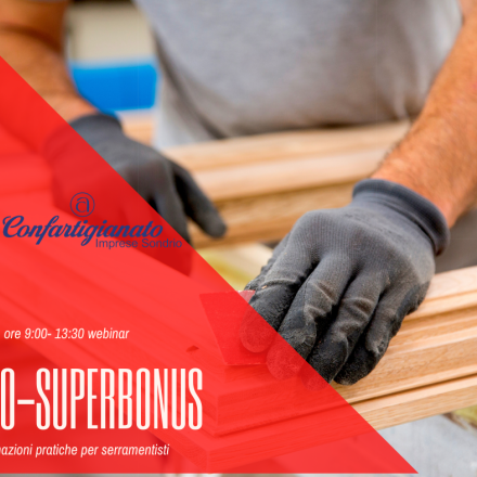 Eco-superbonus, webinar per serramentisti