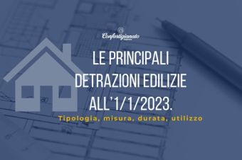 le principali detrazioni edilizie