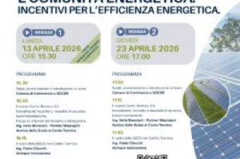 Transizione ed Efficienza Energetica: Conto Termico 3.0 e Comunità Energetica - Webinar 13 e 23 aprile