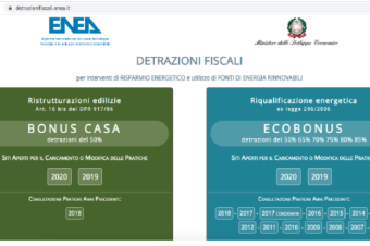 Enea - Detrazioni fiscali per Ecobonus, Bonus Facciate e Bonus Casa